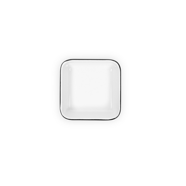 ENAMEL SMALL SQUARE TRAYS SET OF 2 (2 COLORS)