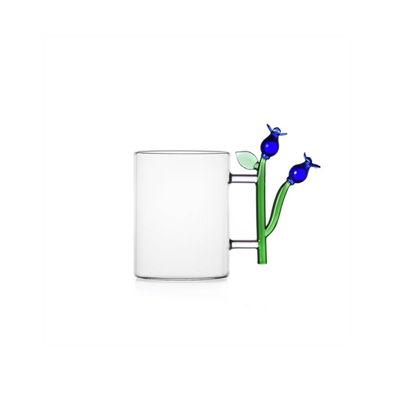 Ichendorf Milano BOTANICA Blue Flower mugs designed by Alessandra Baldereschi