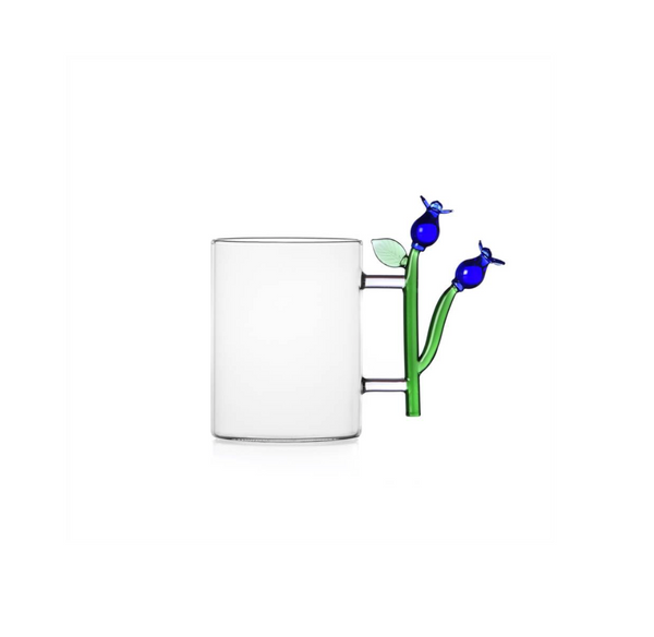 Ichendorf Milano BOTANICA Blue Flower mugs designed by Alessandra Baldereschi 