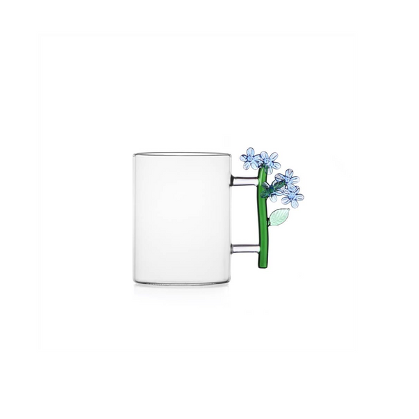 Ichendorf Milano BOTANICA Light Blue Flower mug designed by Alessandra Baldereschi