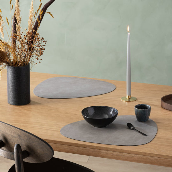 Lind DNA Dinner Mat Curve Light Grey