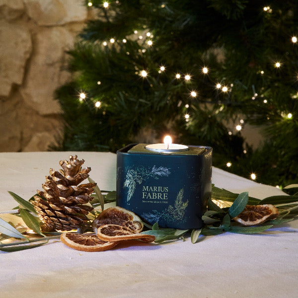 Savonnerie Marius Fabre Holiday Tin Box with Olive Oil Marseille Soap