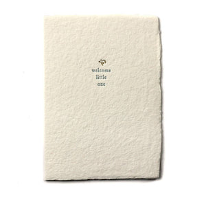 SMALL SALUTATIONS CARD - WELCOME LITTLE ONE