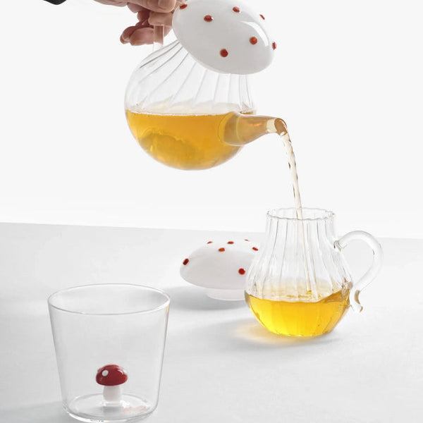 ALICE MUSHROOM GLASS TUMBLER