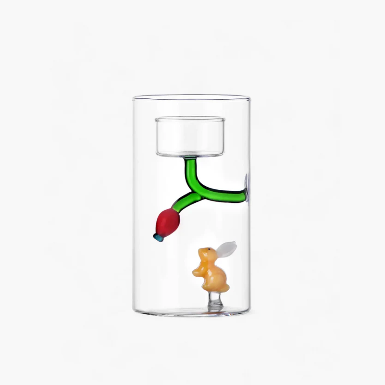 WOODLAND TALES ROSEHIP BERRY & AMBER RABBIT TEALIGHT