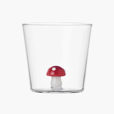 ALICE MUSHROOM GLASS TUMBLER