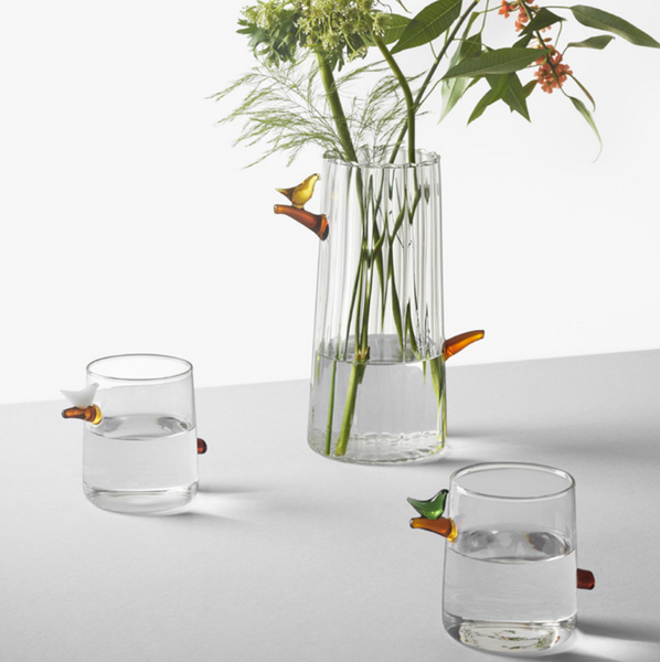 ICHENDORF MILANO BIRDS WATER GLASSES designed by Tomoko Mizu