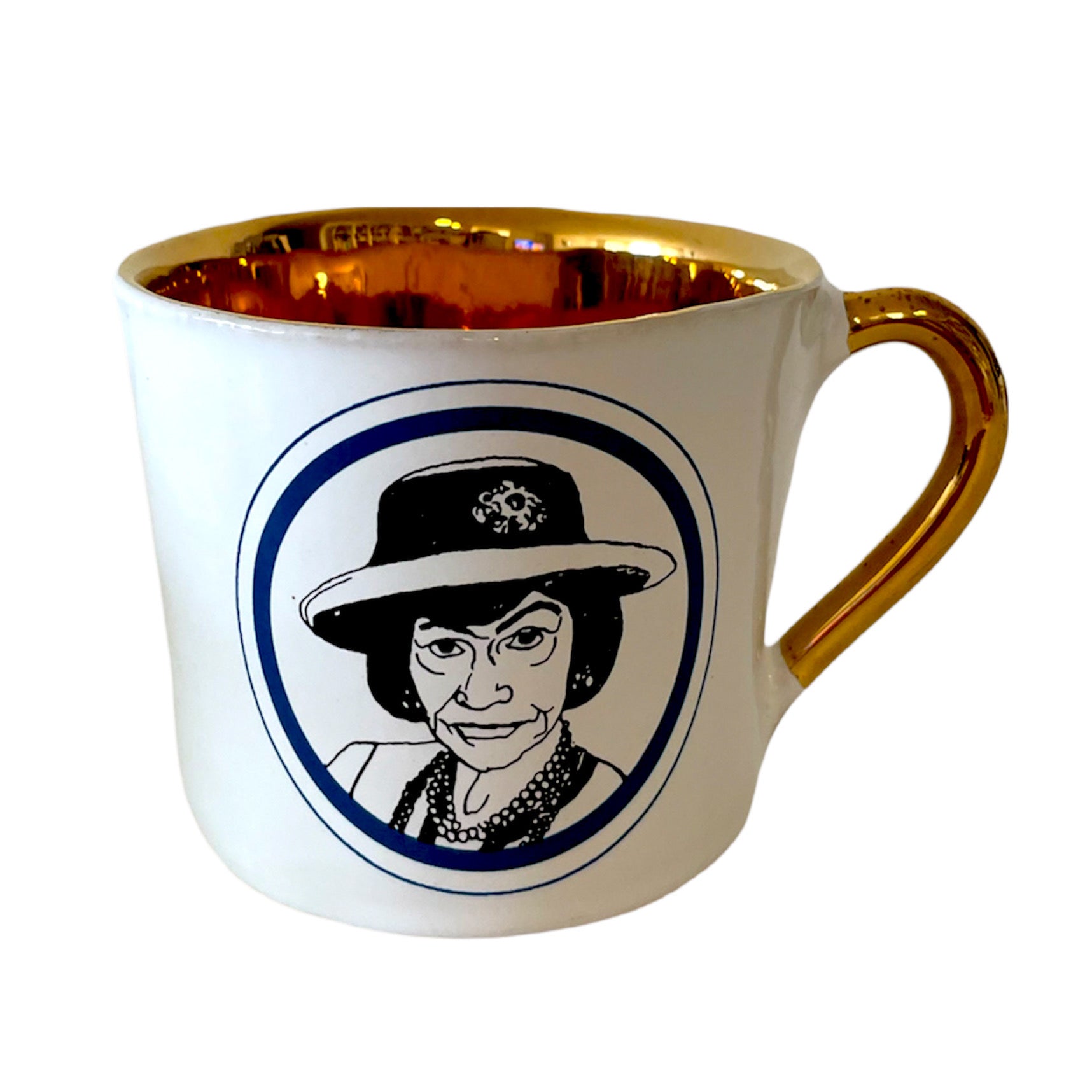 KUHN KERAMIK ALICE MEDIUM COFFEE CUP GLAM DELUXE - Coco Chanel