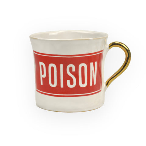 KUHN KERAMIK ALICE MEIDUM COFFEE CUP GLAM WITH GOLDEN HANDLE - Poison