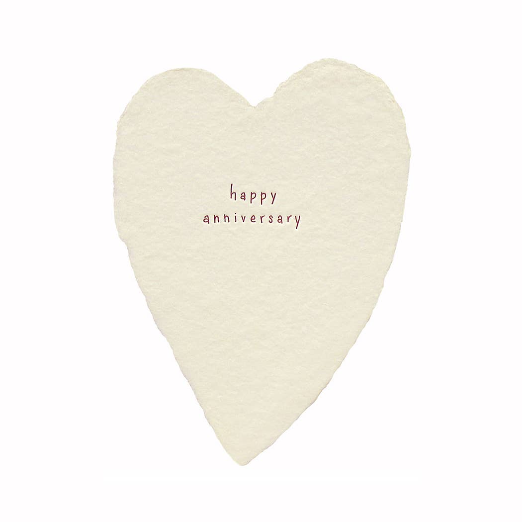 GREETED HEART CARD - HAPPY ANNIVERSARY