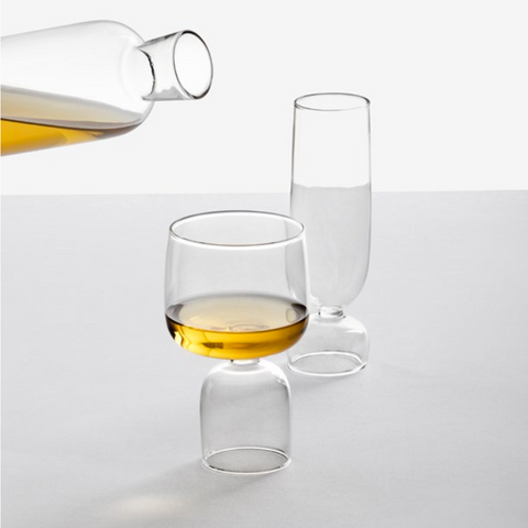 ICHENDORF Milano Kokeshi Wine glass & champagne flute designed by Denis Guidone