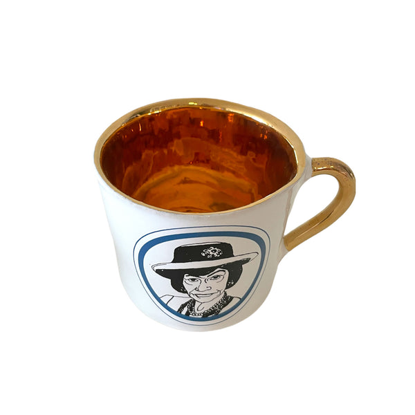 KUHN KERAMIK ALICE MEDIUM COFFEE CUP GLAM DELUXE - Coco Chanel