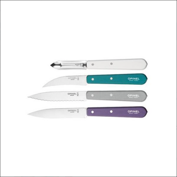 OPINEL ESSENTIAL SMALL KITCHEN KNIFE SET - ART DECO COLORS