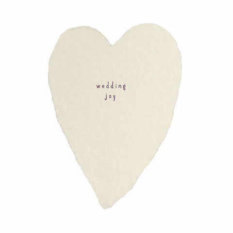 GREETED HEART CARD - WEDDING JOY