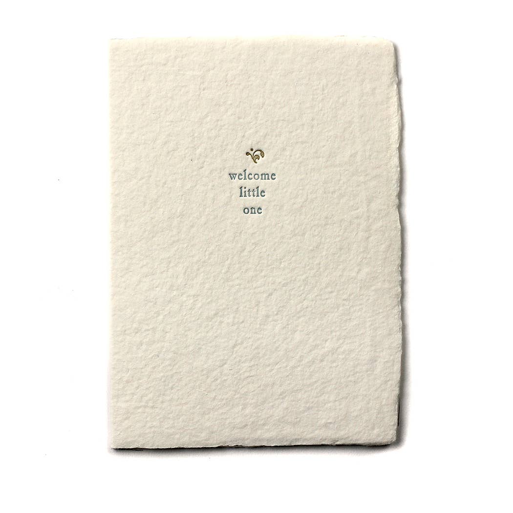 SMALL SALUTATIONS CARD - WELCOME LITTLE ONE