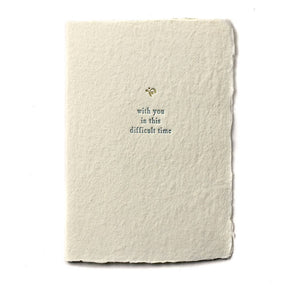 SMALL SALUTATIONS CARD - WITH YOU